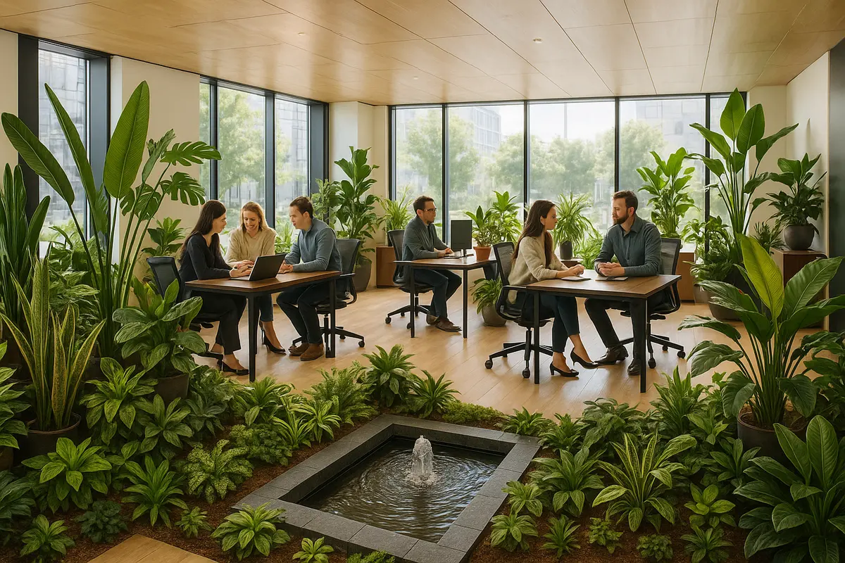 Comprendre la biophilie et son impact sur notre environnement de travail - L'Atelier Auri·Gami - Paysagiste et Fleuriste à Paris
