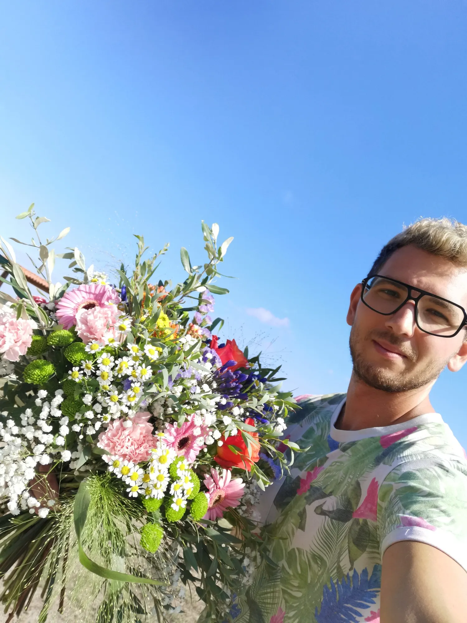 Détails floraux du cortège