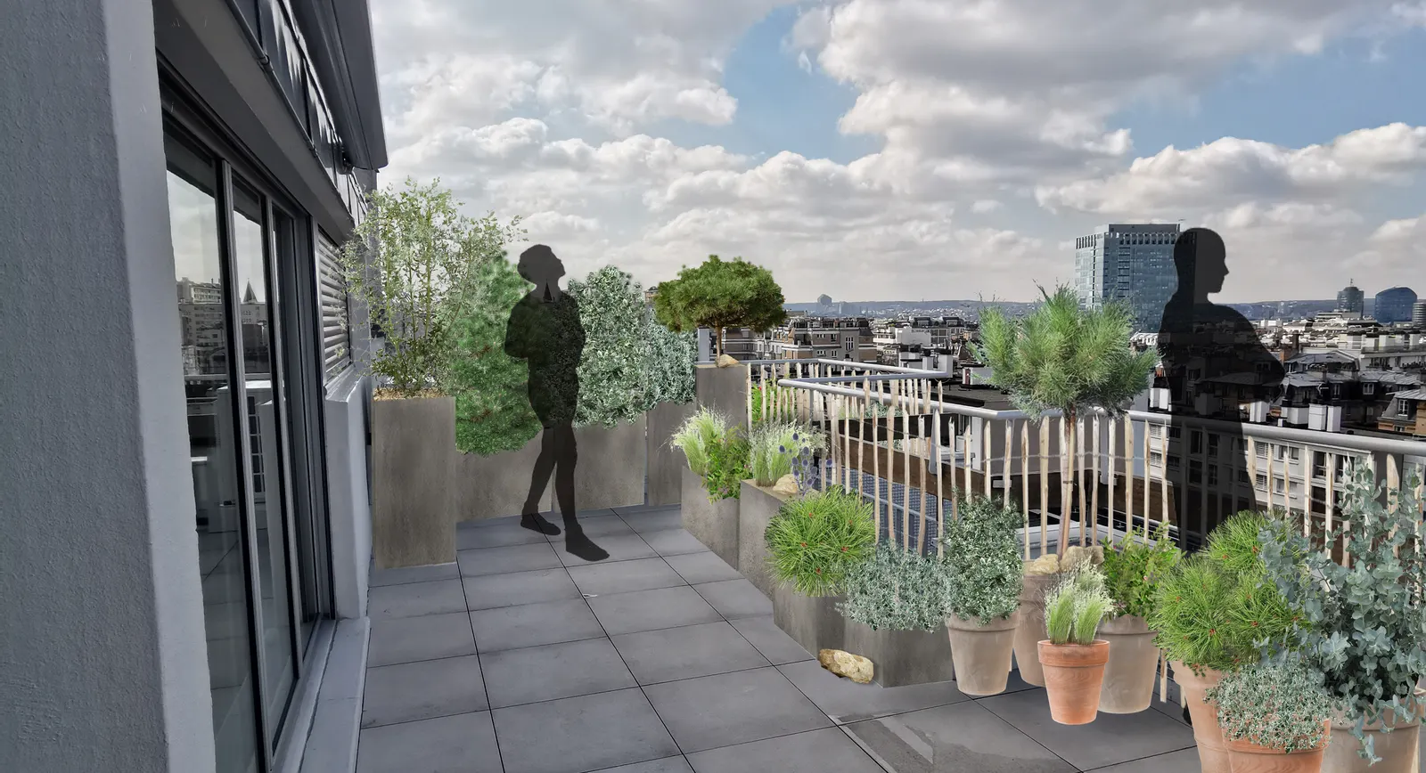 Palette végétale d’une terrasse